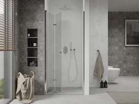 Mexen Lima, skladacie sprchové dvere do otvoru 85 x 190 cm, 6mm číre sklo, chrómový profil, 856-085-000-01-00