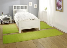 Hanse Home, Kobercová sada Nasty 101149 Grün, 3 diely: 70x140 cm (2x), 70x240 cm (1x), zelená, spálňa
