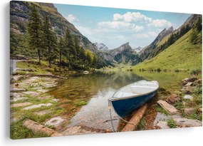 Obraz - Seealpsee, jazero Švajčiarska (90x60 cm)