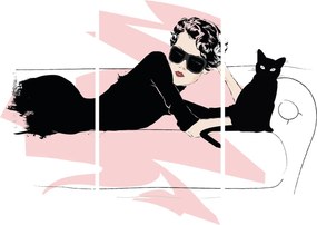 Obraz - Fashion lady (90x60 cm)
