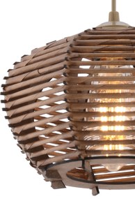 Závěsný lustr Barlas hnědý