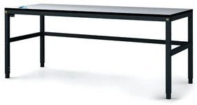 Alfa 3 Antistatický dielenský ESD stôl, 1800x800x745-985 mm, nastaviteľné podnožie