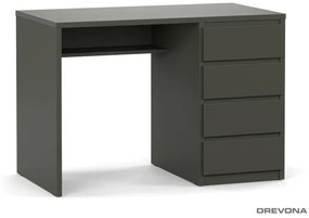 Drevona, PC stolík, REA POLO 2, pravý, graphite