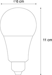 Sada 3 inteligentných stmievateľných LED žiaroviek E27 A60 9W 806 lm 2700K-6500K vrátane Zigbee Smart Hub