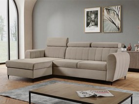 Rohová sedačka Potazuro Mini (béžová) (s úl. priestorom) (L)