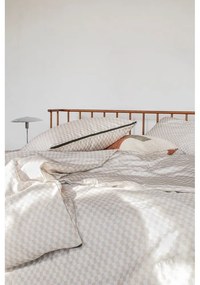 Béžové predĺžené obliečky na jednolôžko z bavlneného saténu 140x220 cm Mini – Mette Ditmer Denmark