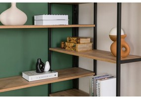 Regálová jednotka Edra Black a Atlantic Pine