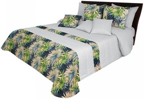 Prešíváný dekoračný prehoz na posteľ s exotickým motívom Šírka: 240 cm | Dĺžka: 260 cm.