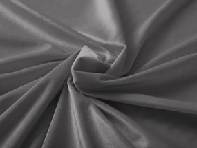 Biante Veľký zamatový oválny obrus Velvet Premium SVP-017 Tmavo sivý 180x260 cm