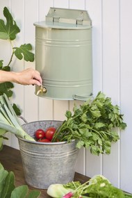 Ib Laursen Nástenná nádrž na vodu s kohútikom a mydelničkou Green 10,5 l