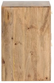 furniture-nabytek.cz - Masivní umyvadlová skříňka Delhi z mangového dřeva, lakovaná, hnědá – 80 cm
