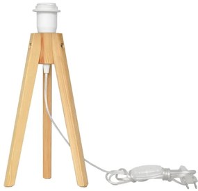 Stolná lampa HELEN 1xE27/15W/230V krémová/zlatá/borovica