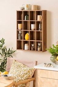 Ib Laursen Drevený policový regál 16 Rooms Unique Wood