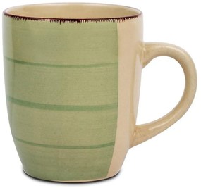 Hrnček Lines oil zelený 350 ml