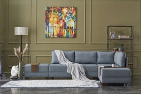 Rohová sedačka Flay 1 (modrá) (p)