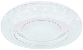 GLOBO Moderné stropné svietidlo LED RADA s trblietavým efektom, 24 W, teplá biela-studená biela, 38 cm, ok