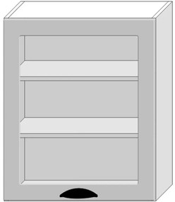 Kuchynská skrinka Adele Ws60 Pl Šedá Mat/Biely