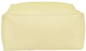 Taburetka krémová kocka ekokoža