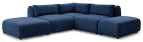 Tmavomodrá rohová pohovka (variabilná) Jeanne - Bobochic Paris