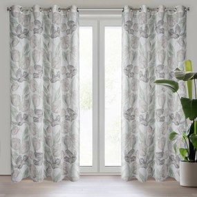 ZÁVES NA KRÚŽKOCH MILLIE 140X250 CM KVETY
