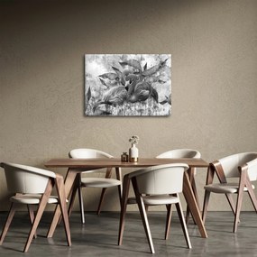Obraz - Plameniaky graffiti (70x50 cm)