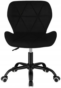 Ergonomická kancelárska otočná stolička – zamat Tmavomodrá