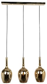 Luster na lanku LUGANO 3xE14/40W/230V zlatá