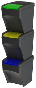Kôš na odpad 3-dielny 3x25 l