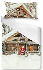 Gipetex Natural Dream 3D talianská obliečka 100% bavlna Santa - 140x220 / 70x90 cm