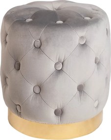 Dizajnová taburetka Rococo 37 cm sivá