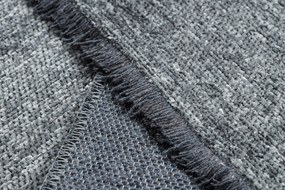 Koberec FLORENCE 24021 Jednofarebný, glamour, plocho tkaný, sivý