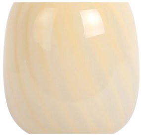 Svetložltá stolová lampa so skleneným tienidlom (výška 20 cm) Summer Globe – Leitmotiv