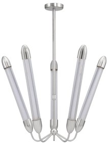 Oceľové závesné svietidlo v striebornej farbe so skleneným tienidlom ø 86 cm Lemon Squeeze – UMAGE