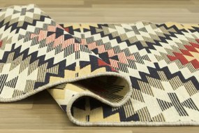 Obojstranný koberec / behúň Kilim Gold Aztecki Etno Romby viacfarebný