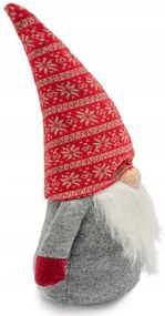 Tutumi, vianočný trpaslík 50cm YX019, šedá-červená, CHR-00640