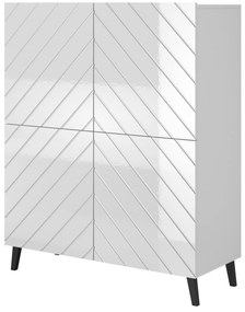 Cama Vysoká komoda Abeto - biela