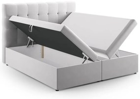 Svetlosivá boxspring posteľ s úložným priestorom 160x200 cm Bali – Cosmopolitan Design