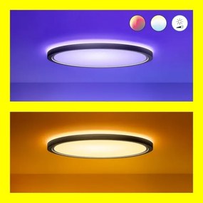 WiZ - LED RGB Stmievateľné stropné svietidlo SUPERSLIM LED/32W/230V Wi-Fi čierna