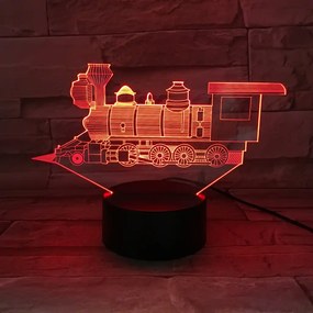 3Dmix 3DL-DFS001 – 3D LED nočná lampa - Vlak - Lokomotíva (Aroma)