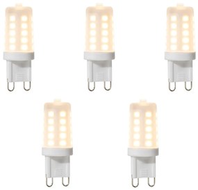 Sada 5 stmievateľných LED žiaroviek G9 3W 280 lm 2700K