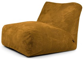 Menčestrový sedací vak v horčicovej farbe Tube 100 – SLOWDOWN