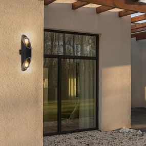 Rabalux 7237 - Vonkajšie nástenné svietidlo NOVIGRAD 2xE27/28W/230V IP54