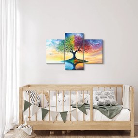 Obraz – Maľovaný strom ročných období (90x60 cm)