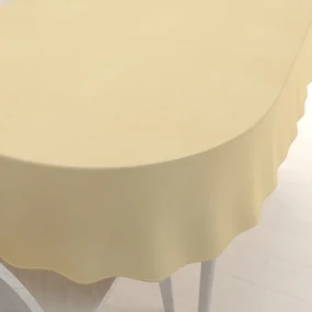 Biante Teflónový oválny obrus TF-018 Svetlo žltý 50x100 cm
