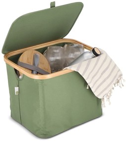 Kôš na bielizeň NOLVIO 40 L, zelený