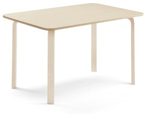 Stôl ELTON, 1400x700x710 mm, laminát - breza, breza