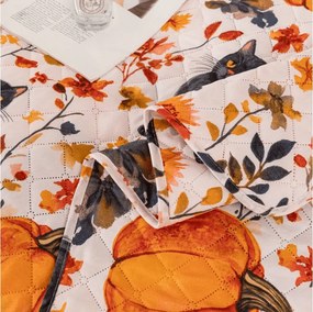 Prehoz na posteľ CATS AND PUMPKINS, farebný Rozmer: 170 x 210 cm