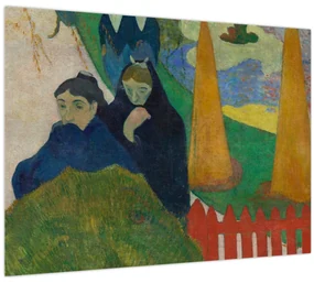 Sklenený obraz - Paul Gauguin, Arlésiennes (Mistral) , reprodukcia (70x50 cm)