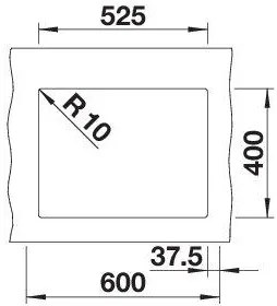 Granitový drez Blanco ROTAN 340/160 U čierná