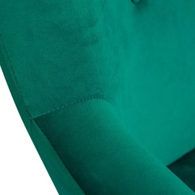 Kreslo MOSS zamatové zelené SS22 925799